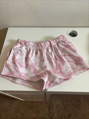 Pink Camo Print Lounge Shorts